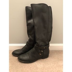 Black riding boots